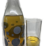 Green tea and a glass