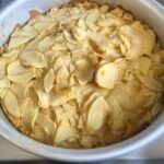 French Apple Cake Before topping French Apple Cake Before topping